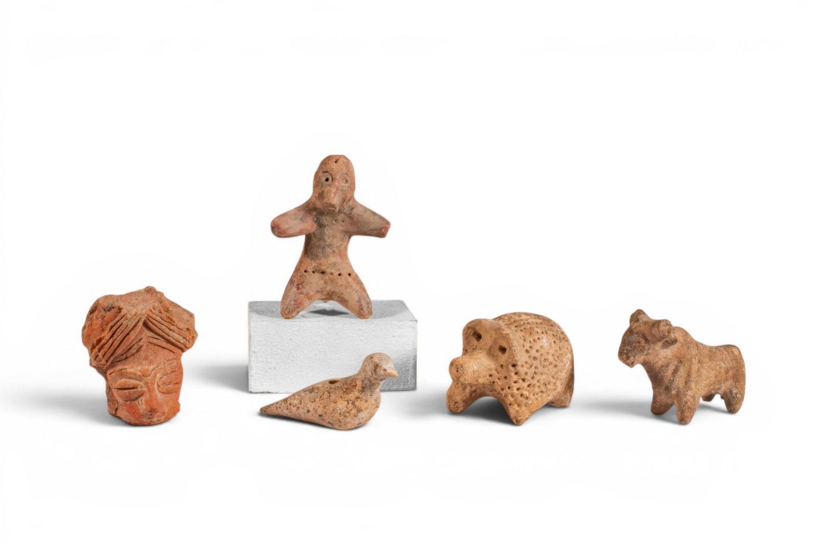 COLLECTION OF INDUS VALLEY TERRACOTTA IDOLS AND FIGURINES (1 of 3)