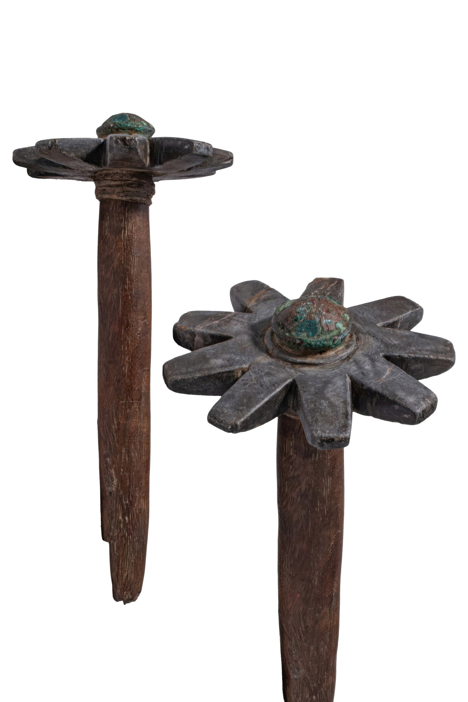 MESOPOTAMIAN STONE AND WOOD STAR-SHAPED MACE (1 of 6)