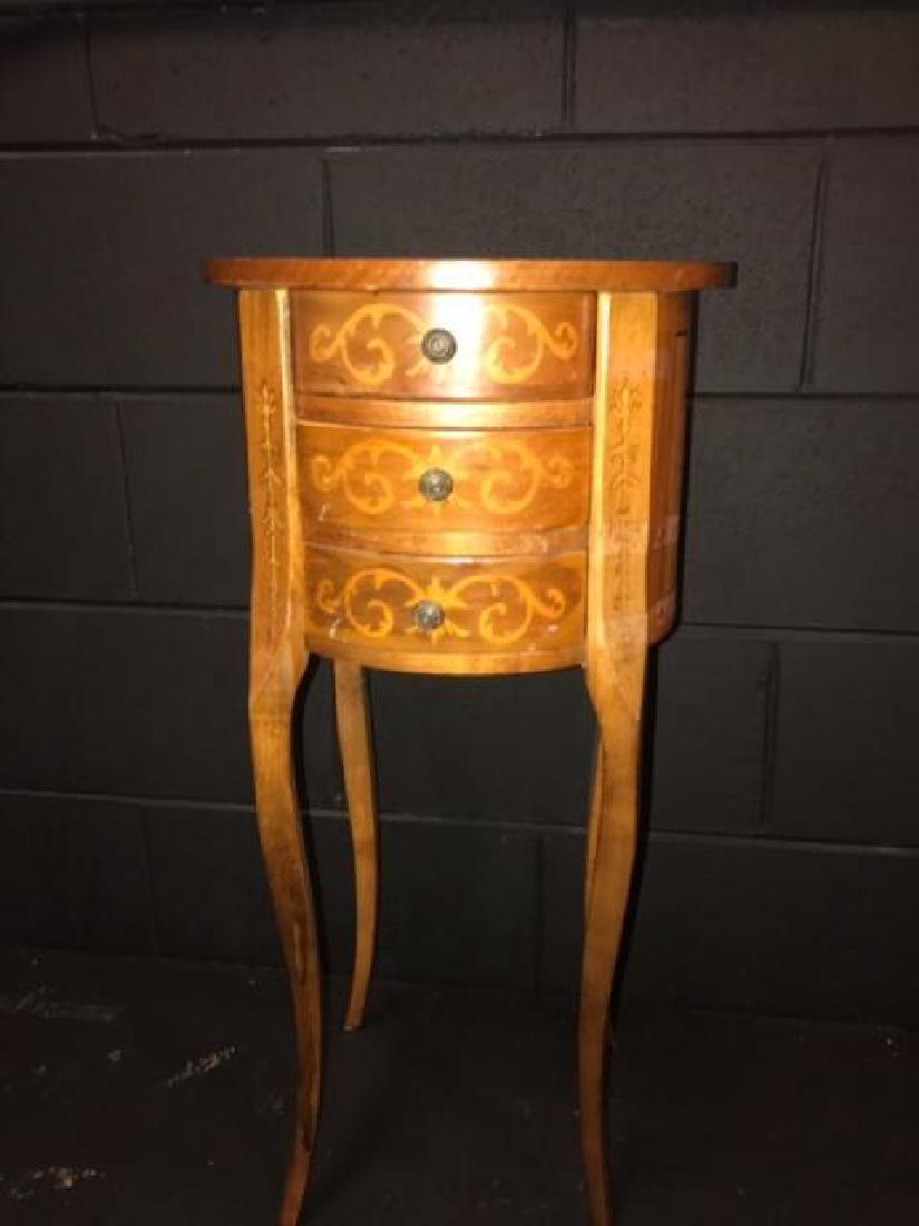 Antique Inlay Scroll Design Table (1 of 6)