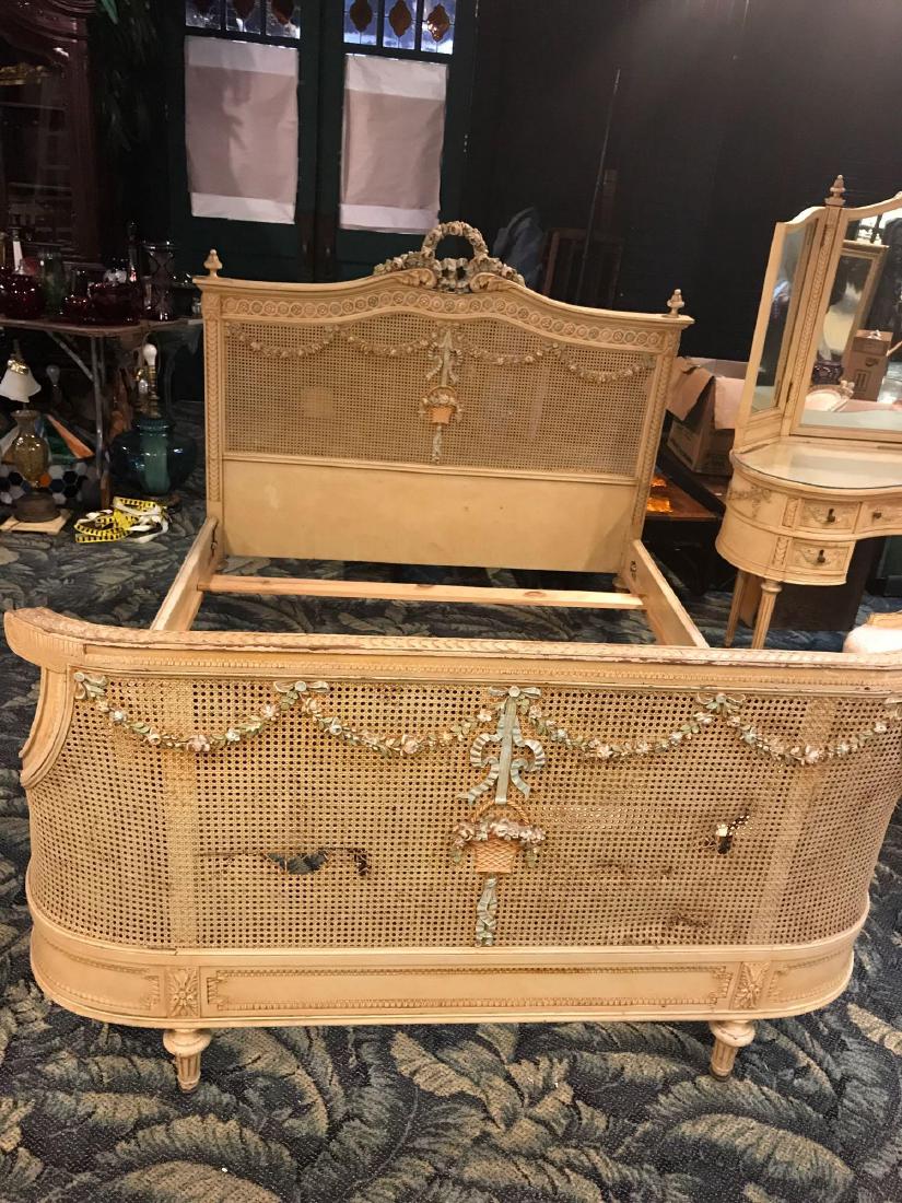 Vintage French Provincial 5 Piece Bedroom Set