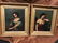 Set of Antique 19th Century Painted Full Plate Tintype