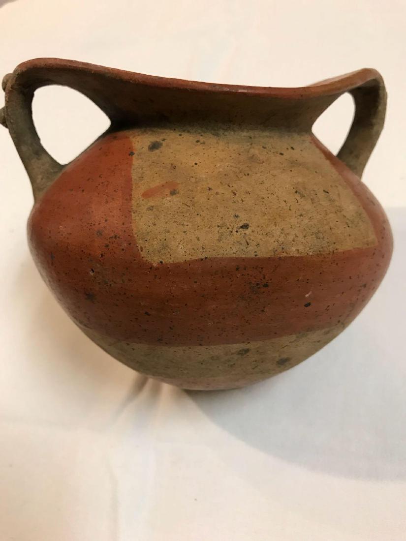Pre-Columbian Red and White Decorated Pot (1 of 5)