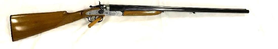 Rossi Side by Side Shotgun: This is an attractive Side by Side double barrel shotgun made by Rossi in Brazil. It was imported to the United States by Garcia Shooting Sports in Washington D.C. It has very Detailed Scr