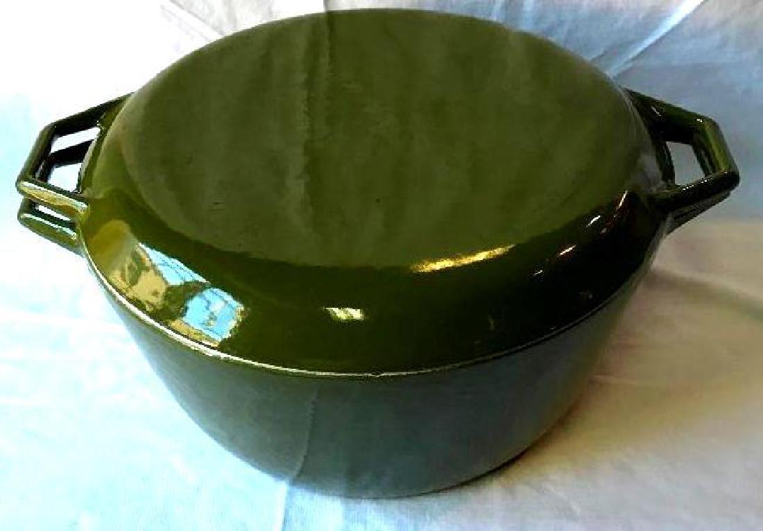 Vintage Green COPCO Denmark Cast Iron Dutch Oven
