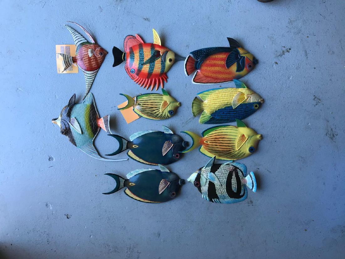 10 Tropical Fish Wall Plaques (1 of 9)