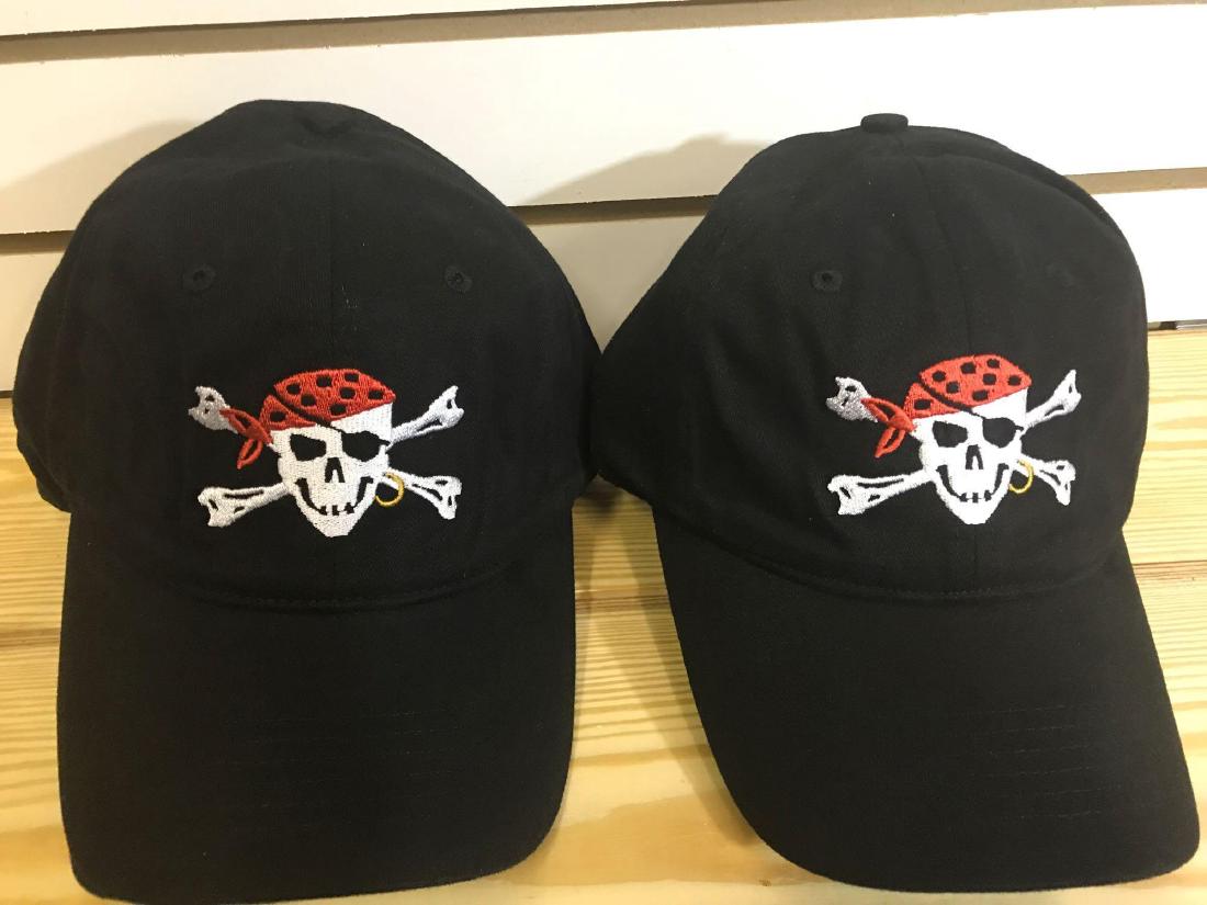 Four Pirate Baseball Hats (Black) (1 of 4)