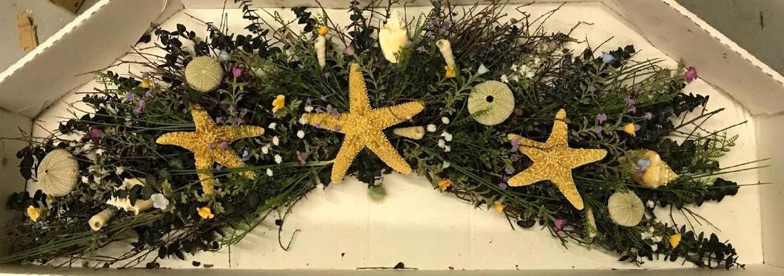 3 Large Wall Hanging Dried Flower Shells Swag (1 of 6)