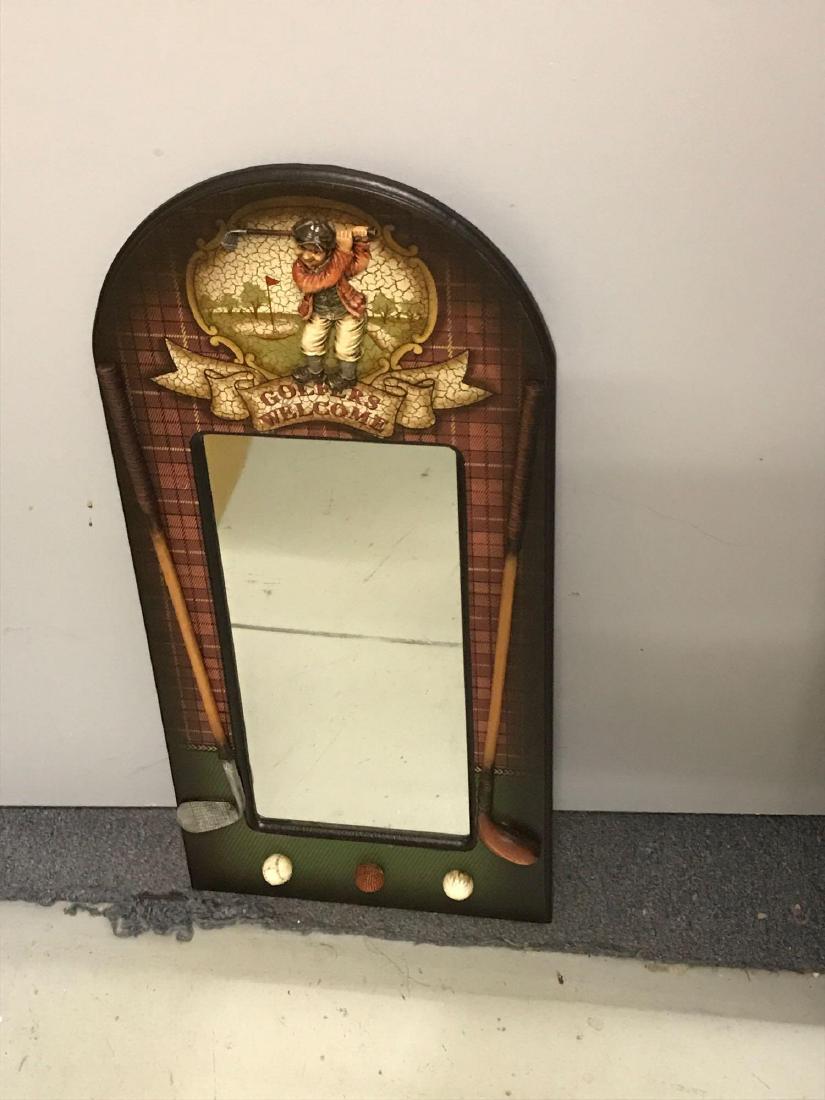 6 Golfers Welcome Decorative Mirror (1 of 5)