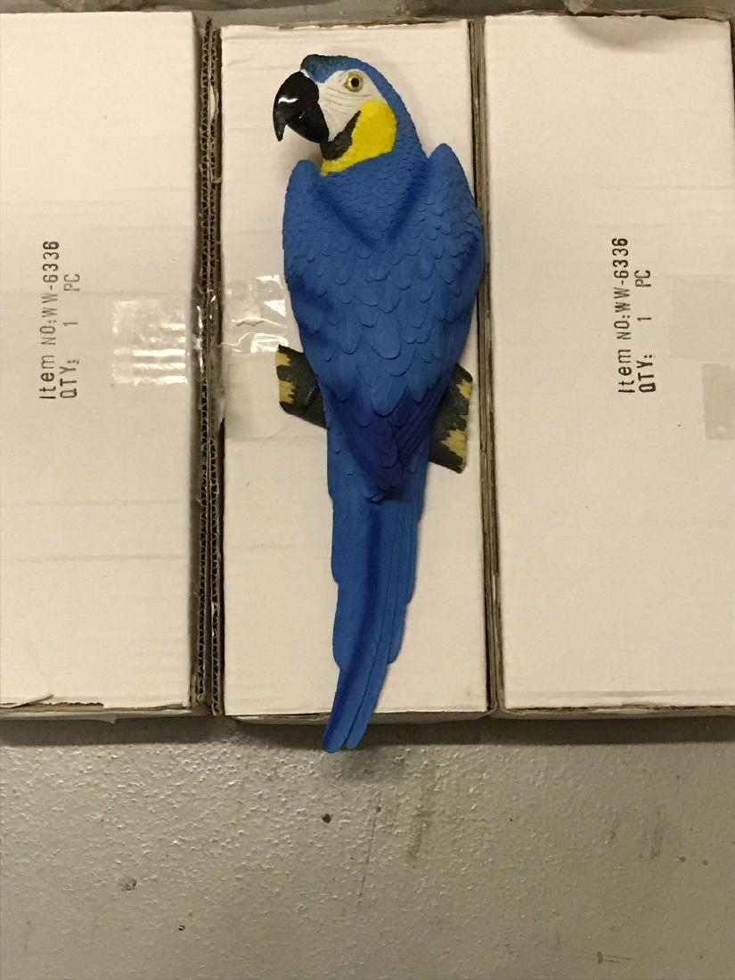 4 15â€ Wall Hanging Parrot Statue Figurine (1 of 5)