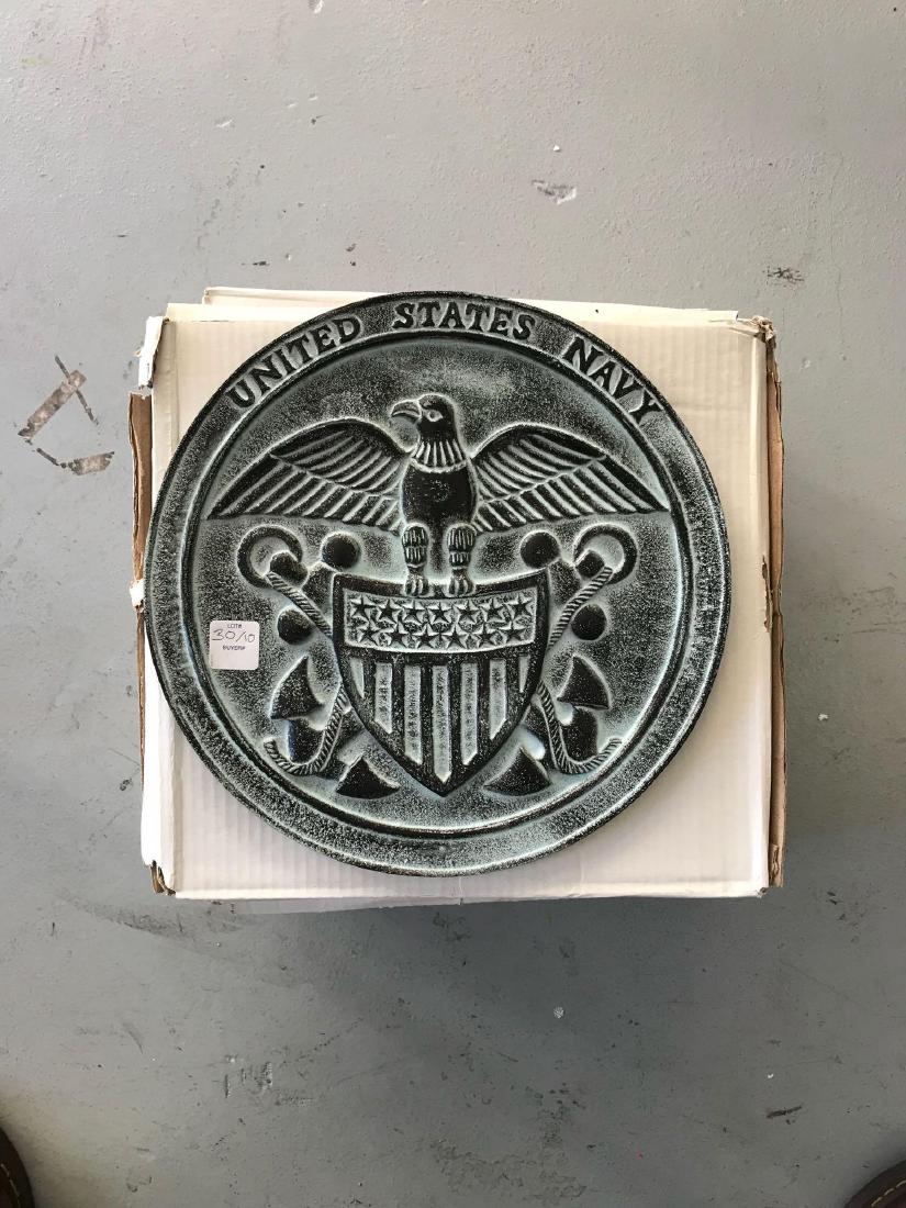 5 Metal United States Navy Wall Plaques (1 of 5)