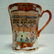 1 Bone China Coffee Cup, Hand Painted By Chinese Artist