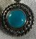 Sterling Silver and Turquoise Button Earrings - 5