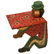 Folk Art Antique Clown Children's Table