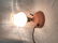 Antique Pink Glass Oil Style Lamp - 11