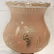 Antique Pink Glass Oil Style Lamp - 5