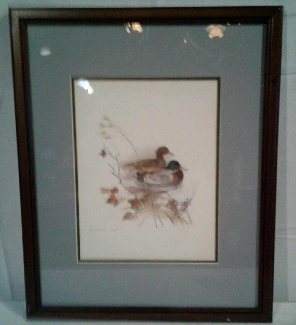 Mads Stage Print, Mallard Ducks Scene, 21.5" x 17": Mads Stage (6 July 1922 â€“ 28 May 2004), born in Copenhagen, was a Danish artist. Stage was a respected and beloved artist andÂ Â was educated at the Royal Academy of Fine Arts. ScenesÂ of