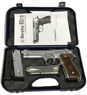 Beretta Stainless 92FS 9mm Handgun: The Beretta 92FS has been setting the standards for best military, police and tactical pistol for over a quarter century. The reason is that it was designed--and has kept evolving--to be and remain th