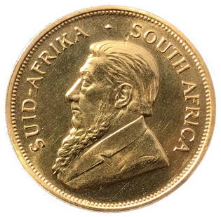 1979 South Africa Solid Gold Krugerrand: 1 1979 solid Gold krugerand Coin. 1 ounce fine Gold. -TPJ