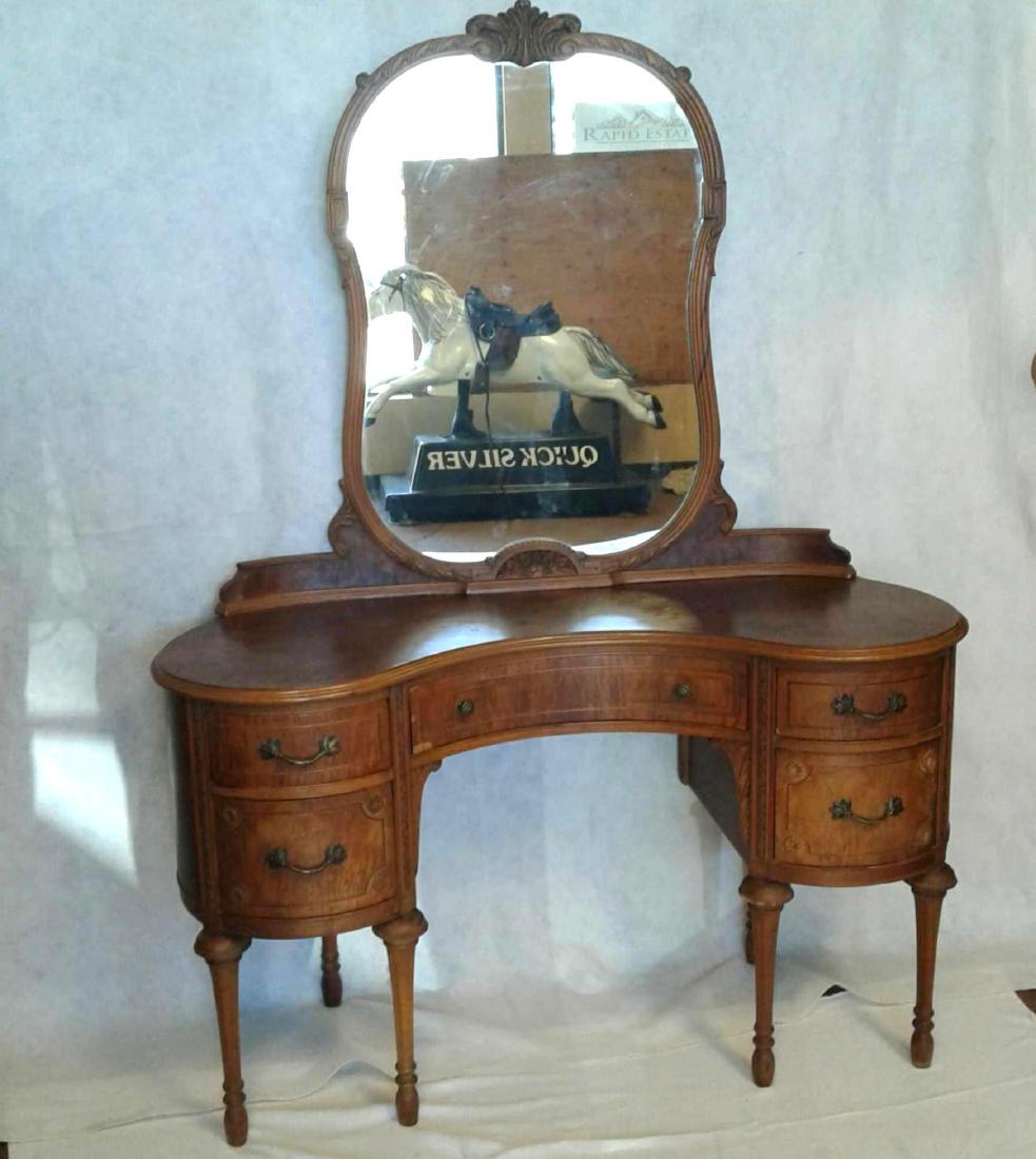 Antique Victorian Walnut Vanity Dresser With Mirror Top Apr 12 2018 Rapid Estate Liquidators And Auction Gallery In Fl Antique Victorian Walnut Vanity Dresser