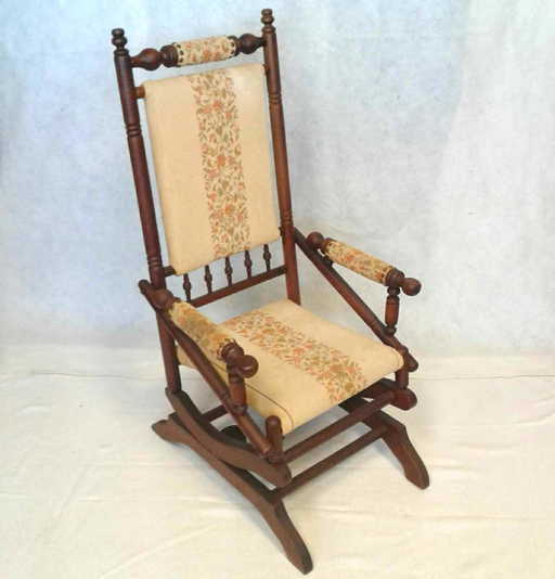 Antique Rocking Chair 1950-30's Antique Rocking Chair 1950-30's. See Sold Price - Antique Rocking Chair 1950-30's