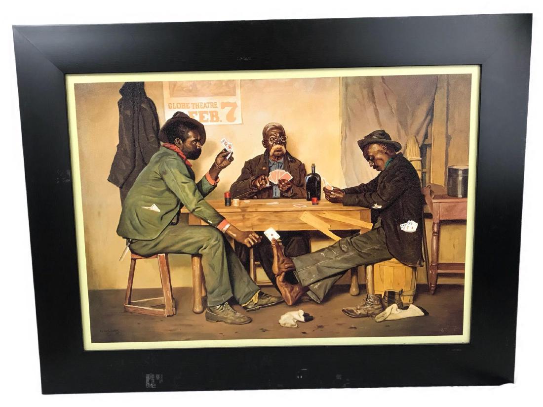 Irving Sinclair The Poker Game: 1895-1969 Irving Sinclair was one of San Francisco's best known commercial artists from the mid-1920's into the 1960's. He was art director for Fox West Coast Theatres in the 1920's and 30's. In 1934