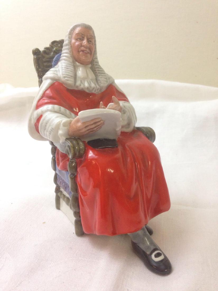 vintage Royal Doulton Figurine THE JUDGE HN2443: Designed by M. Nicoll. Issued 1972-1976.Measures 6-1/2" in height.. The piece is in Excellent condition no chips, cracks or repairs. Additional information Introduced: 1972-1976 Pattern Number: HN2443