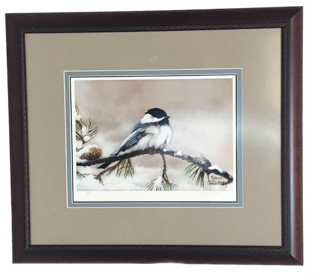 Robert Bishop Print Little Blessing Art Print: Here is one framed print, signed and numbered limited edition from Robert Bishop. This piece measures approximately 22.5" by 19.5"