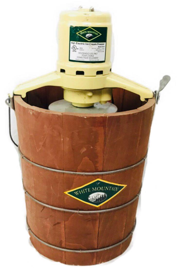 WHITE MOUNTAIN Ice Creamer Freezer 4 qt: Of course it does. It's rich, dense, creamy, homemade ice cream made with love and with the kind of family-time that makes life worth it. With a patented dasher system to continuously fold ingredients