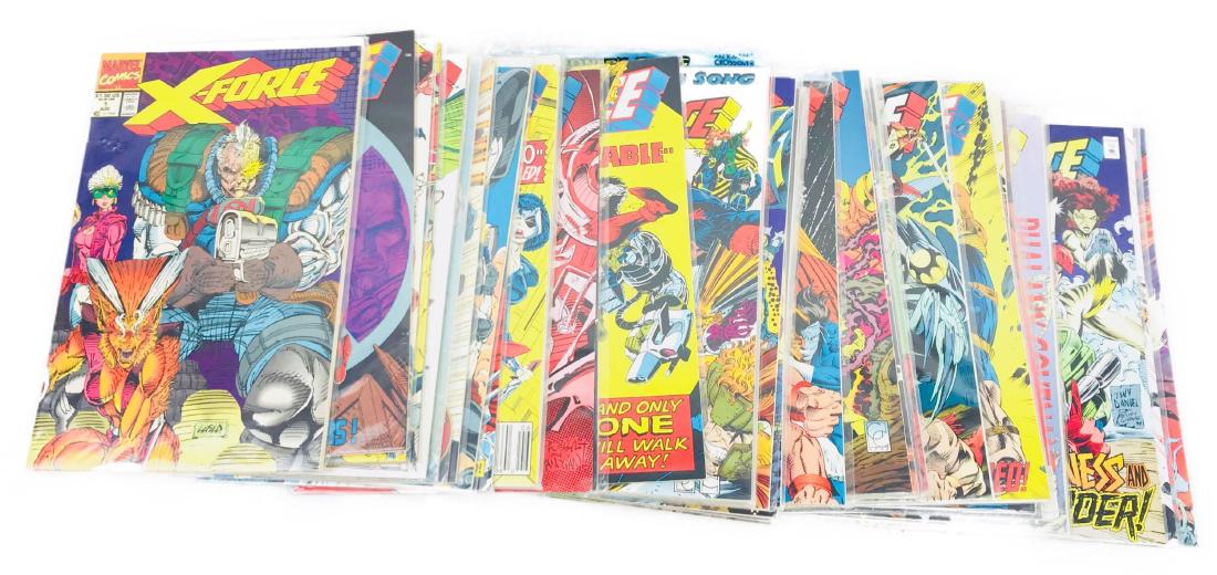 Marvel Comics X-Force 1 thru 42 Comic Book: Here is the original run of Marvel Comics X-Force Issue 1 thru 42. X-Force was created by illustrator Rob Liefeld after he started pencilingThe New Mutantscomic book in 1989 with #86. The popularity o