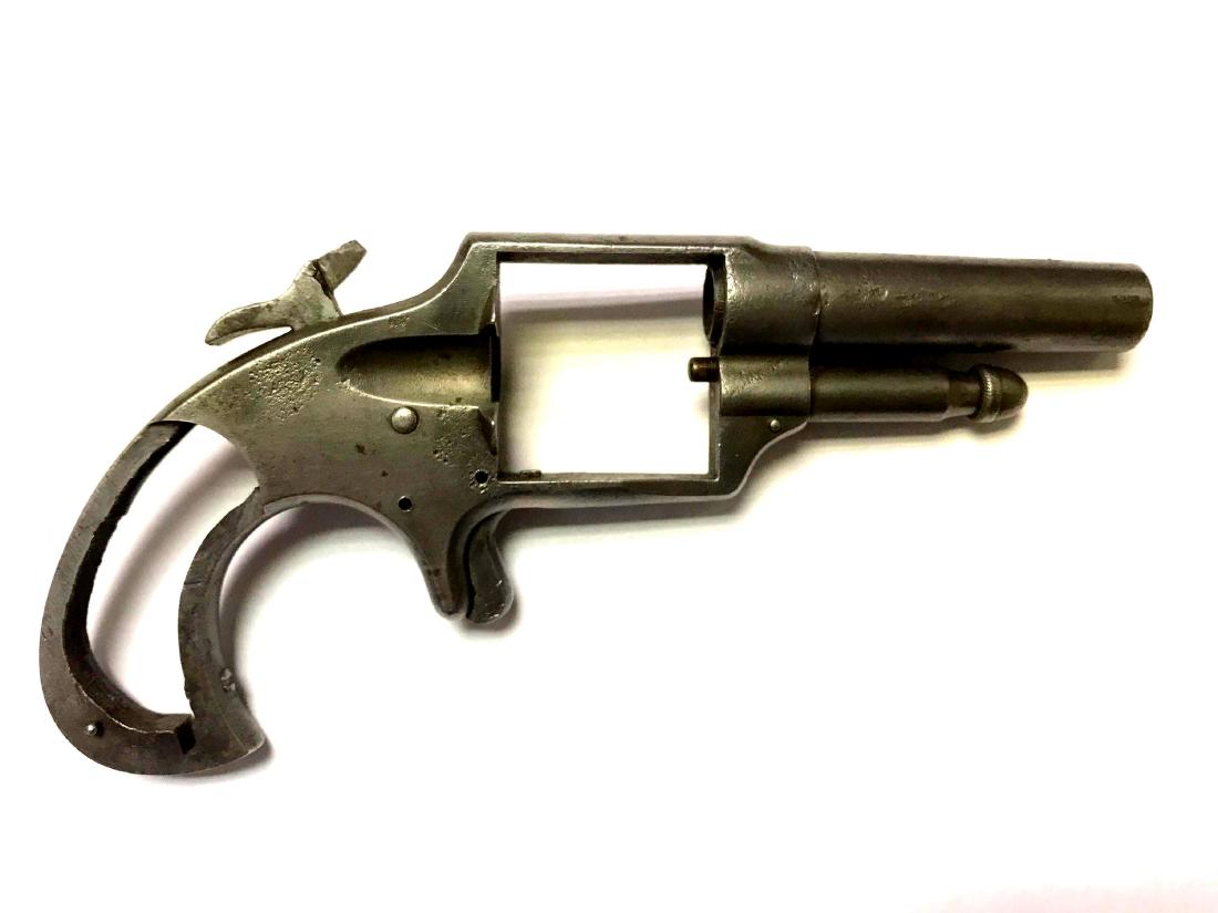 Otis Smith Spur Trigger Revolver Frame 1873: One frame for an antique Otis A. Smith, Smith Patent Pistol, Spur trigger revolver, .38 Rim Fire caliber, Patent April 15, 1873.