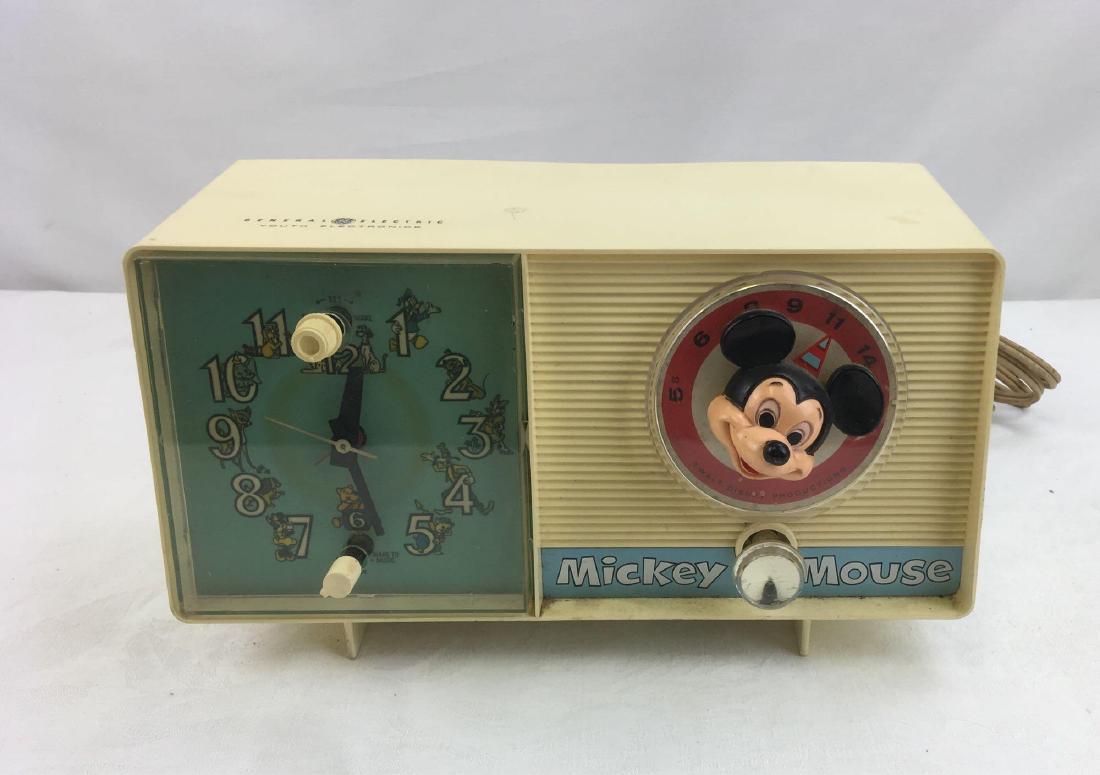 Vintage General Electric Mickey Mouse Clock Radio