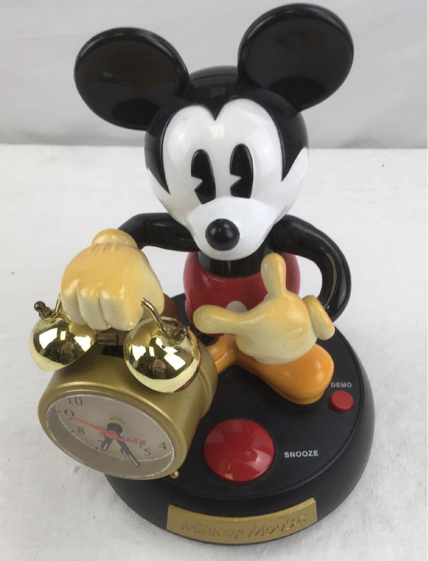 Disney Collectible, Mickey Mouse Animated Talking Alarm: Disney Collectible, Mickey Mouse Animated Talking Alarm Clock; this Mickey alarm clock is well marked. It is like new condition with strong colors and bright finish. The clock measures 7" x 7" x 10".