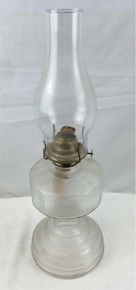 Vintage Oil/Kerosene Pedestal Lamp with Eagle Burner