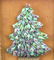 Vintage Framed Christmas Tree Sculptural Art - 2