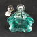 Vintage Collezine of Italy Blue Art Glass Perfume - 4