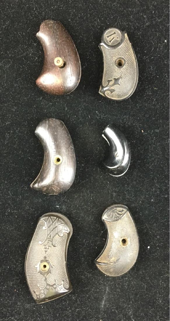 Antique Derringer Pistol Grips 6 Sets