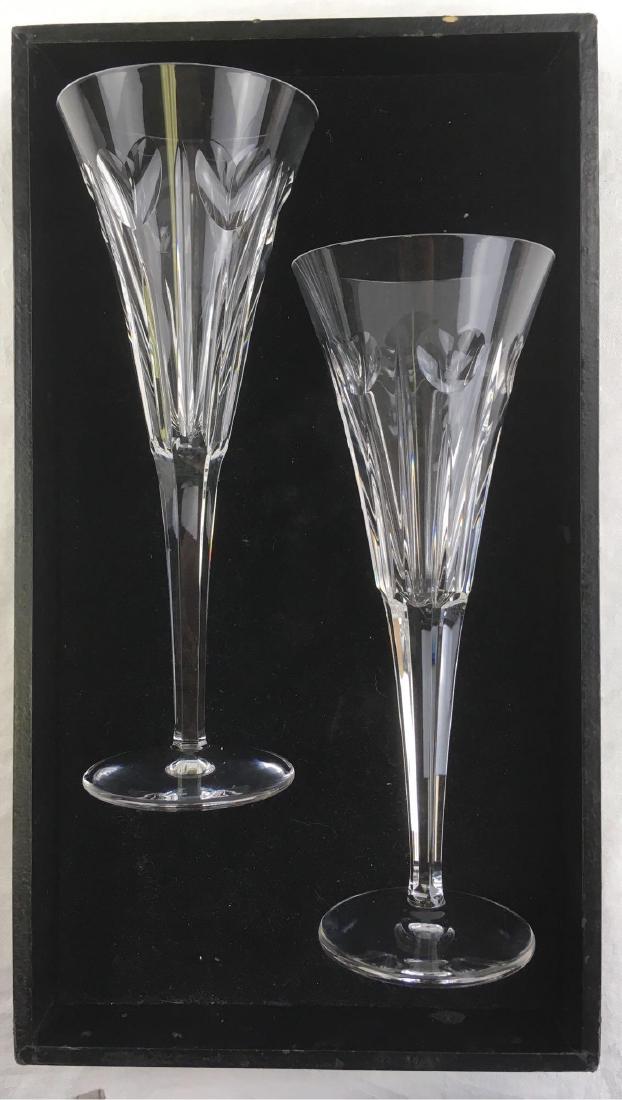 Waterford Crystal Champagne Flute Set Millennium Love