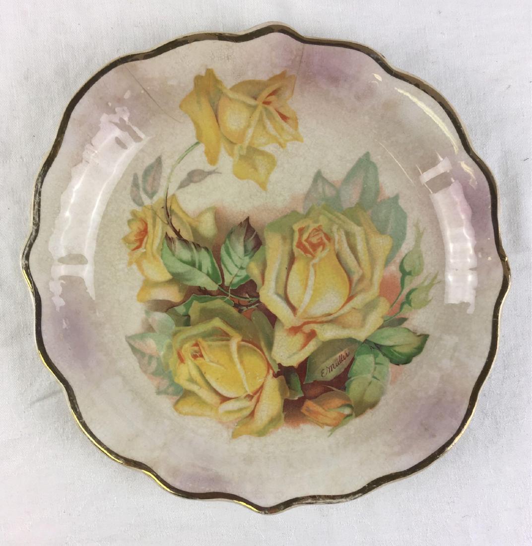 Vintage Handpainted Porcelain Plate, Signed