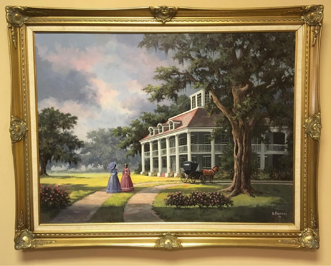 Original Plantation Oil Painting By Louisiana Born