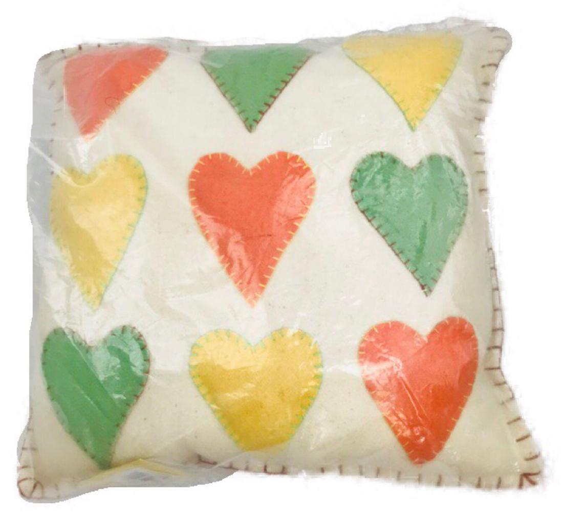 Holiday Heart Pillow Bethany Lowe: Bethany Lowe Holiday Heart Pillow; This cutesy square shaped heart pillow isÂ either perfect for the Valentine holiday season or for spreading the love year round. It's hand sewed and made of felt a