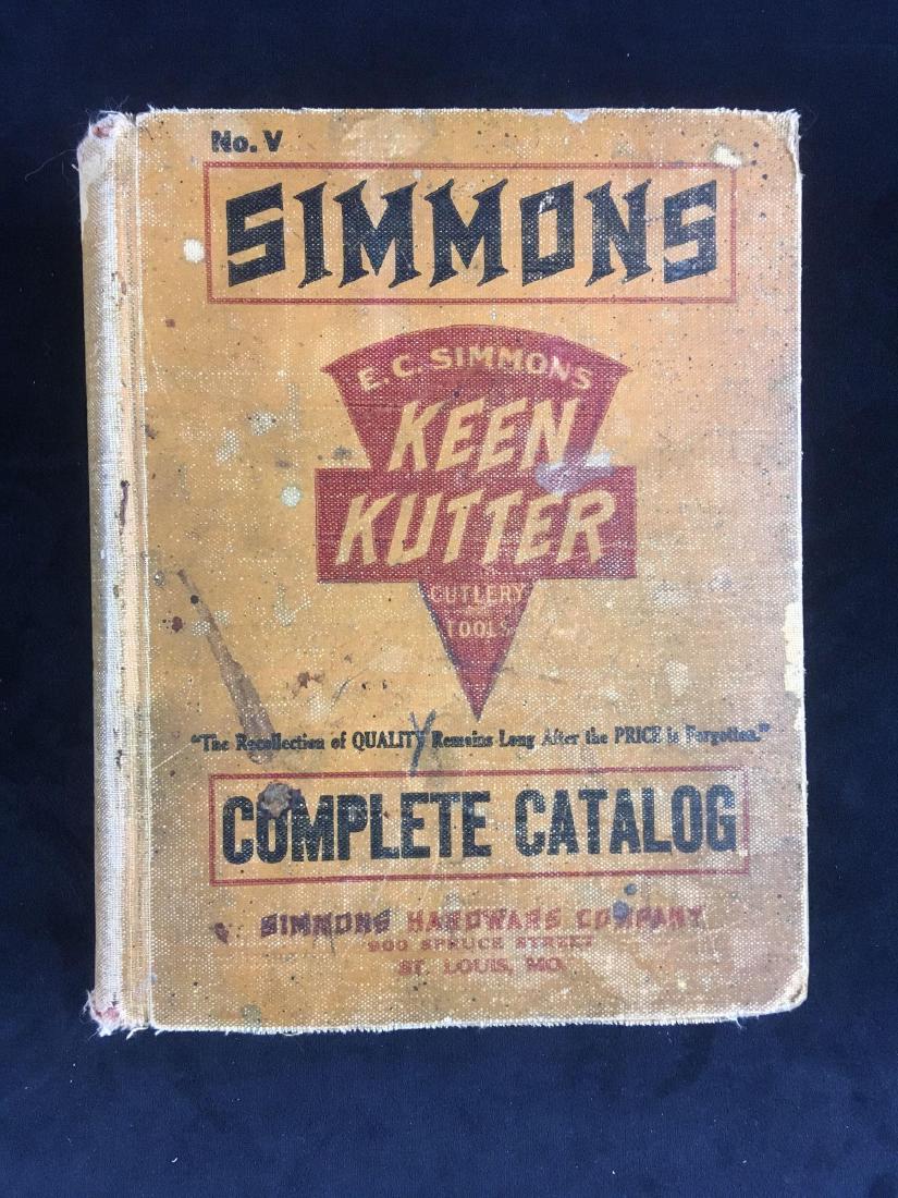 Vintage 1935 Simmons Hardware Catalog: Huge hardware bible from Simmons circa 1935. Listed as volume V, the Simmons Company was based in St. Louis, Mo and offered almost everything that Sears did. This book is in great shape for the age an