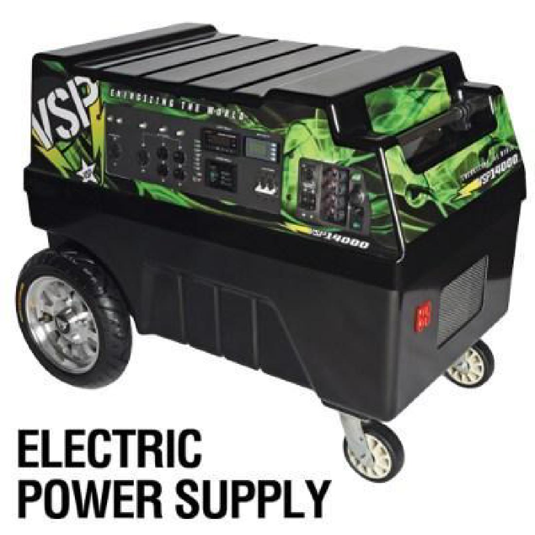 Uninterrupted Power Supply, Home Backup Generator by: Uninterrupted Power Supply, Home Backup Generator by VSP North American; an uninterrupted power supply that holds 14 KW of electrical power. The output of this device is a constant 6 KW with a surge r