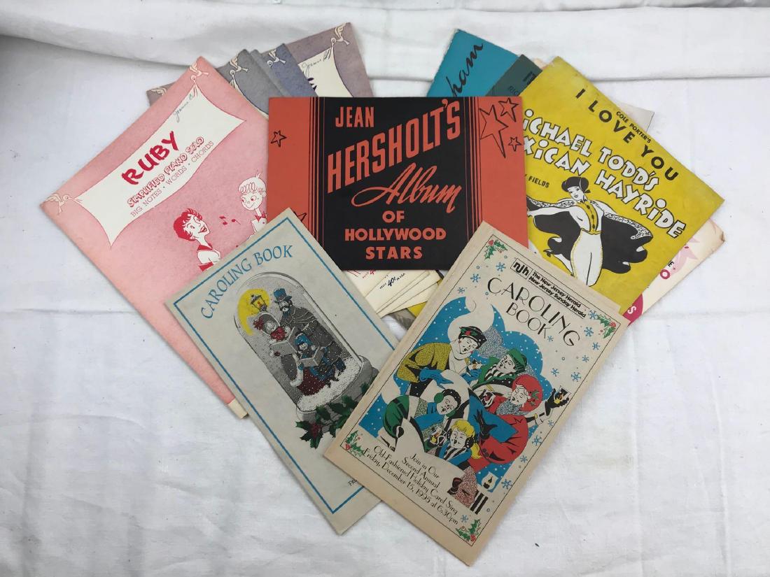 Vintage Sheet Music/Show Program Collection: Vintage Sheet Music/Show Program Collection; The Roy SmeckÂ UkuleleÂ and Ukulele-Banjo Method lesson book dated 1928, 63 pages; 5 - pieces of sheet music simplified piano solos all dated in the 19