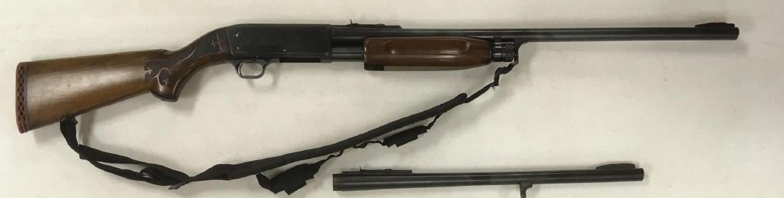 Shotgun IthacaÂ Model 37 Featherlight Deerslayer 12 GA: Shotgun IthacaÂ Model 37 Featherlight Deerslayer, 12 GA.; this gun includes 2 barrels, a 26" barrel is mounted, a 20" rifles barrel is included. Both are marked with the IthacaÂ Gun Co. and Deersl