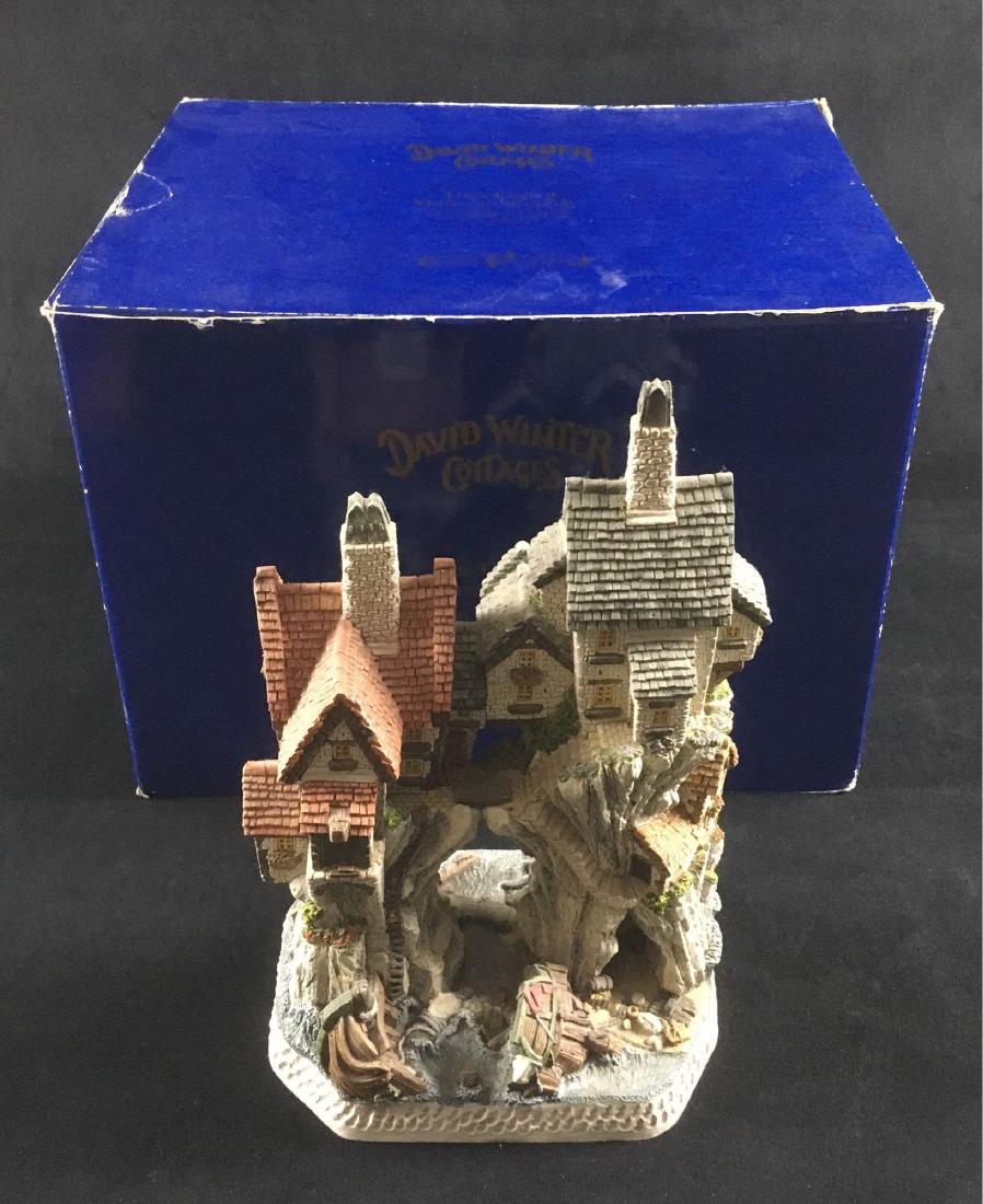 Vintage Collectible Hand-made and Hand-painted David: Vintage Collectible Hand-made and Hand-painted David Winter Cottages, Wreckers Cottage, Marked, NIB; this unique and interesting creation by artist David Winter is marked premier limited edition. It s