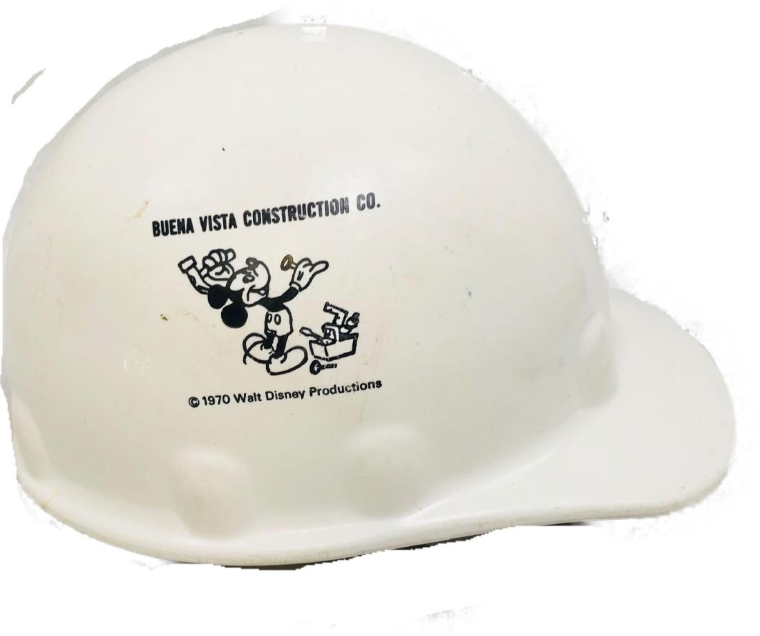 Vintage 1970 Walt Disney Productions Hard Hat - Buena: Here is aÂ Vintage 1970 Walt Disney Productions Hard HatÂ marked with the Buena Vista Construction Co. logo.Â It was worn by one of the original cast members while building the park.Â Own a