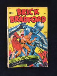 Rare King Features Comics No 6 Brick Bradford: Rare King Features Comics No. 6, Brick Bradford; copyright 1948, 48 pages, very good condition, measures 7 1/4" x 10 1/2". 