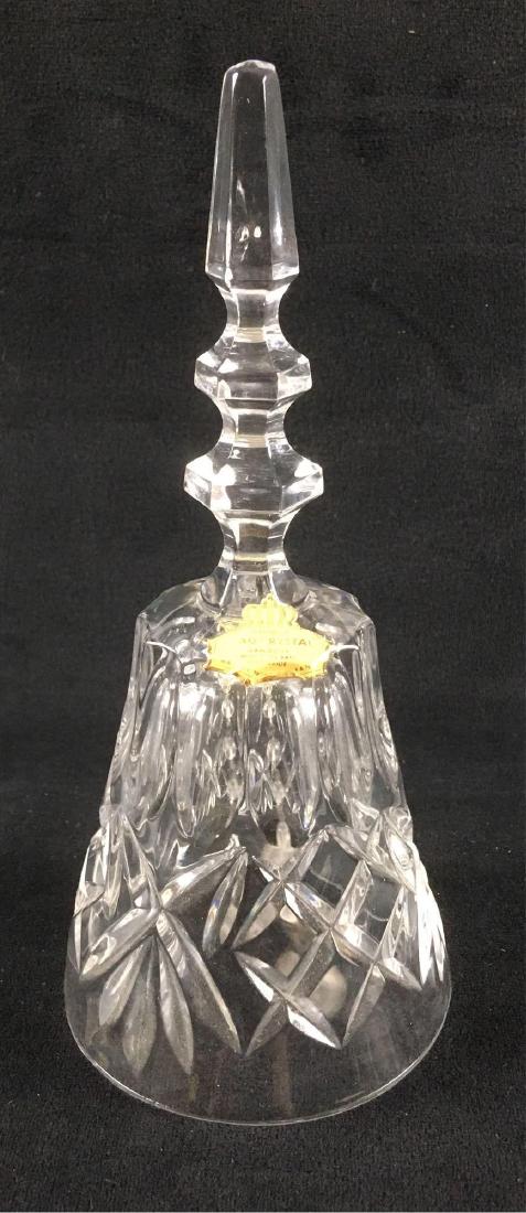 Vintage West German Lead Crystal Bell: Vintage West German Lead Crystal Bell; Hand cut in Western Germany, in excellent condition and measures at approximately 7 1/2" H x 3 1/4" D.Â