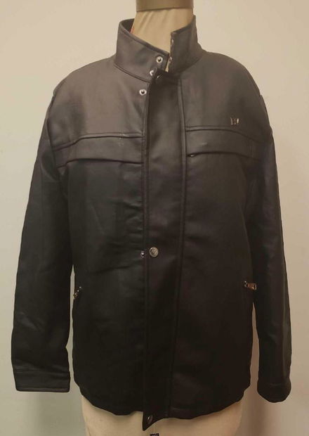 New Old Stock Mens Bv Button Up Italian Faux Leather Jul 03