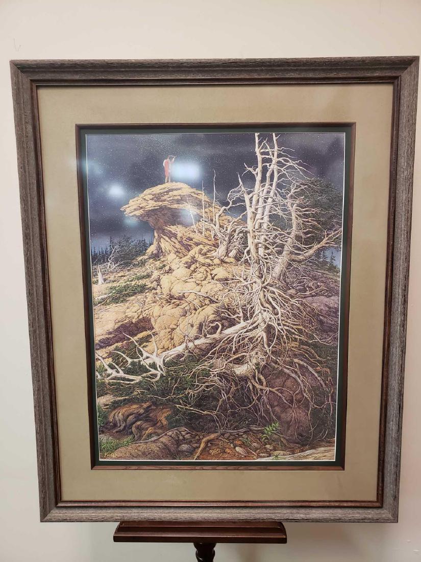 Bev Doolittle Prayer for the Wild Things Signed Print: Bev Doolittle Prayer for the Wild Things Signed Print. This print is in good condition. It has a wooden frame which probably needs to be cleaned. The print and matte are in excellent condition. The pr